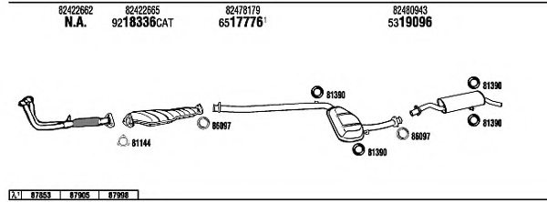 WALKER FI80032 Exhaust System